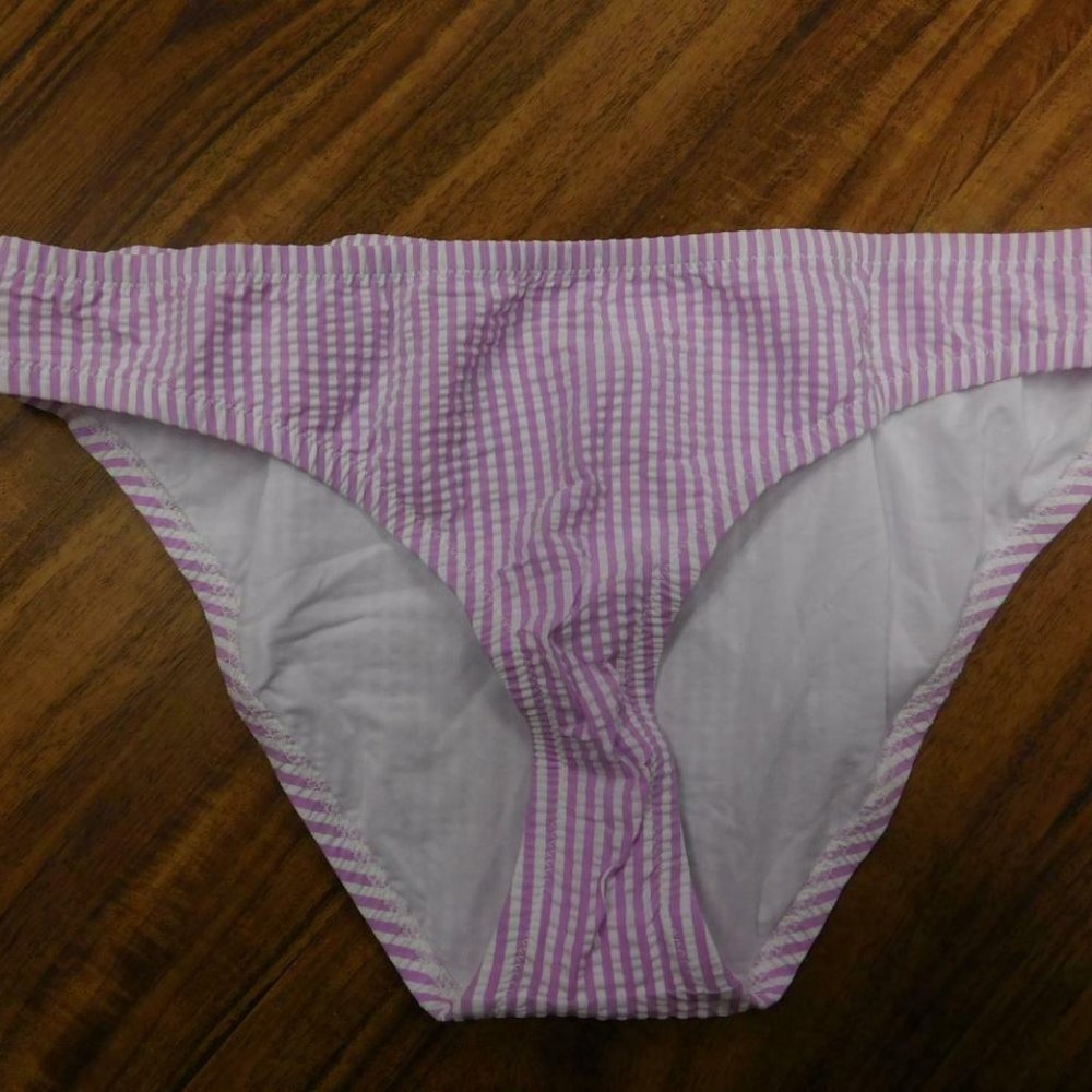 NWT J.Crew $44 Seersucker Bikini Bottom 23515